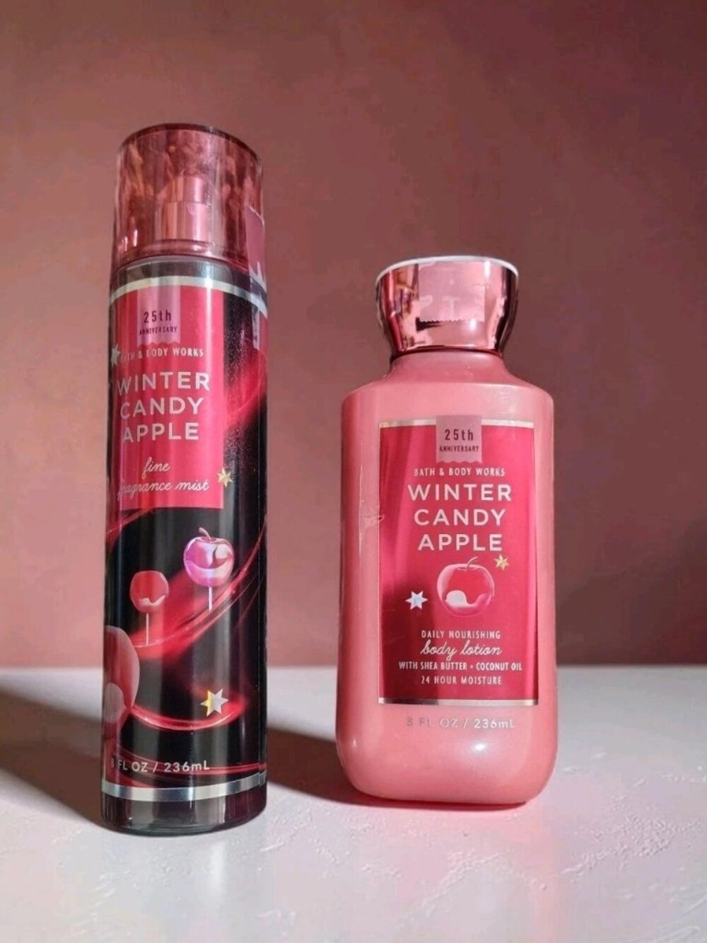 BBW Winter Candy Apple 25th Anniversary Full Size Duo
